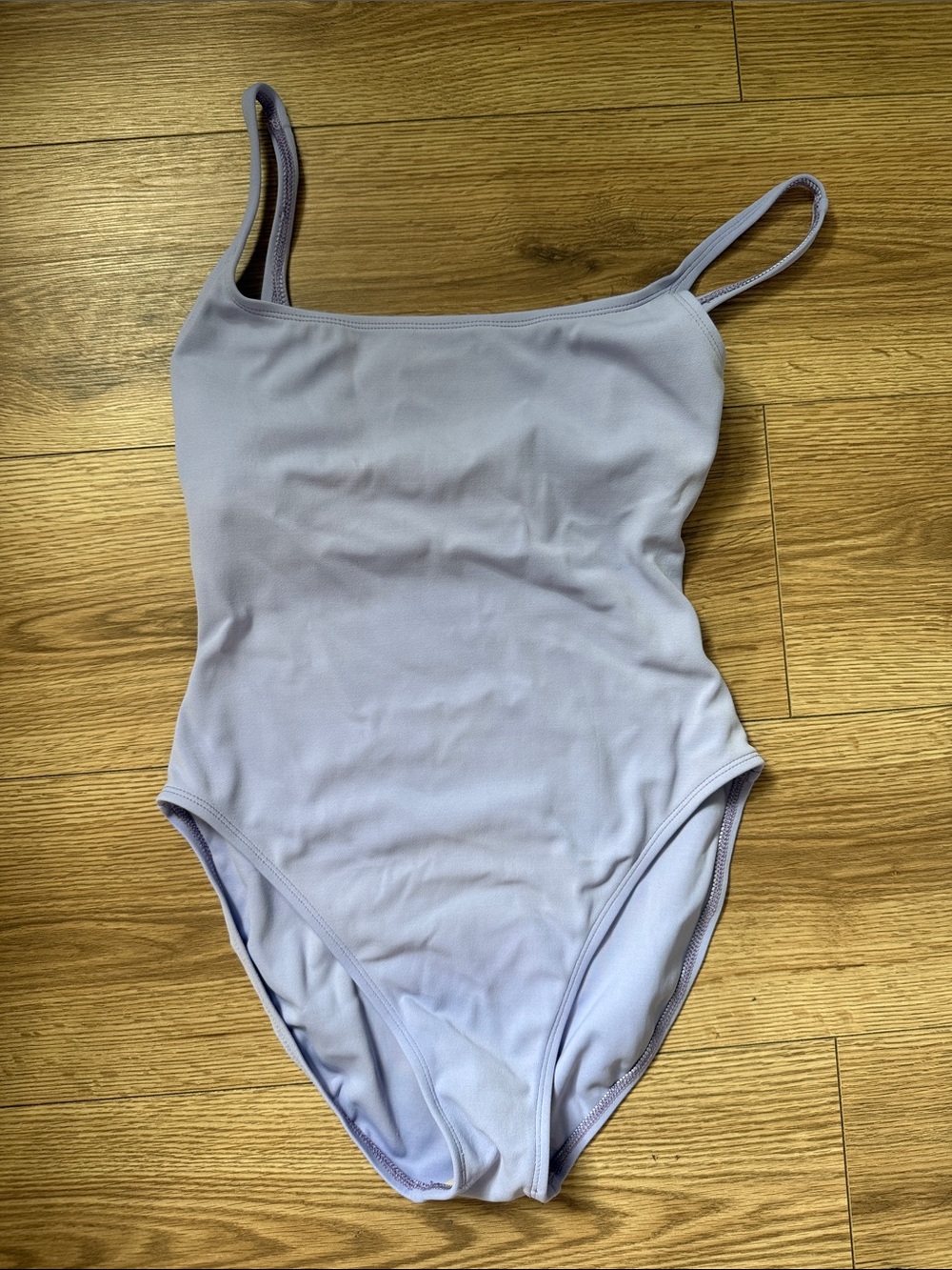 La Blanca Lilac One-Piece Swimsuit with Thin Straps